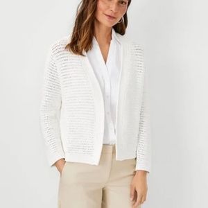 Ann Taylor Open Crochet Cardigan